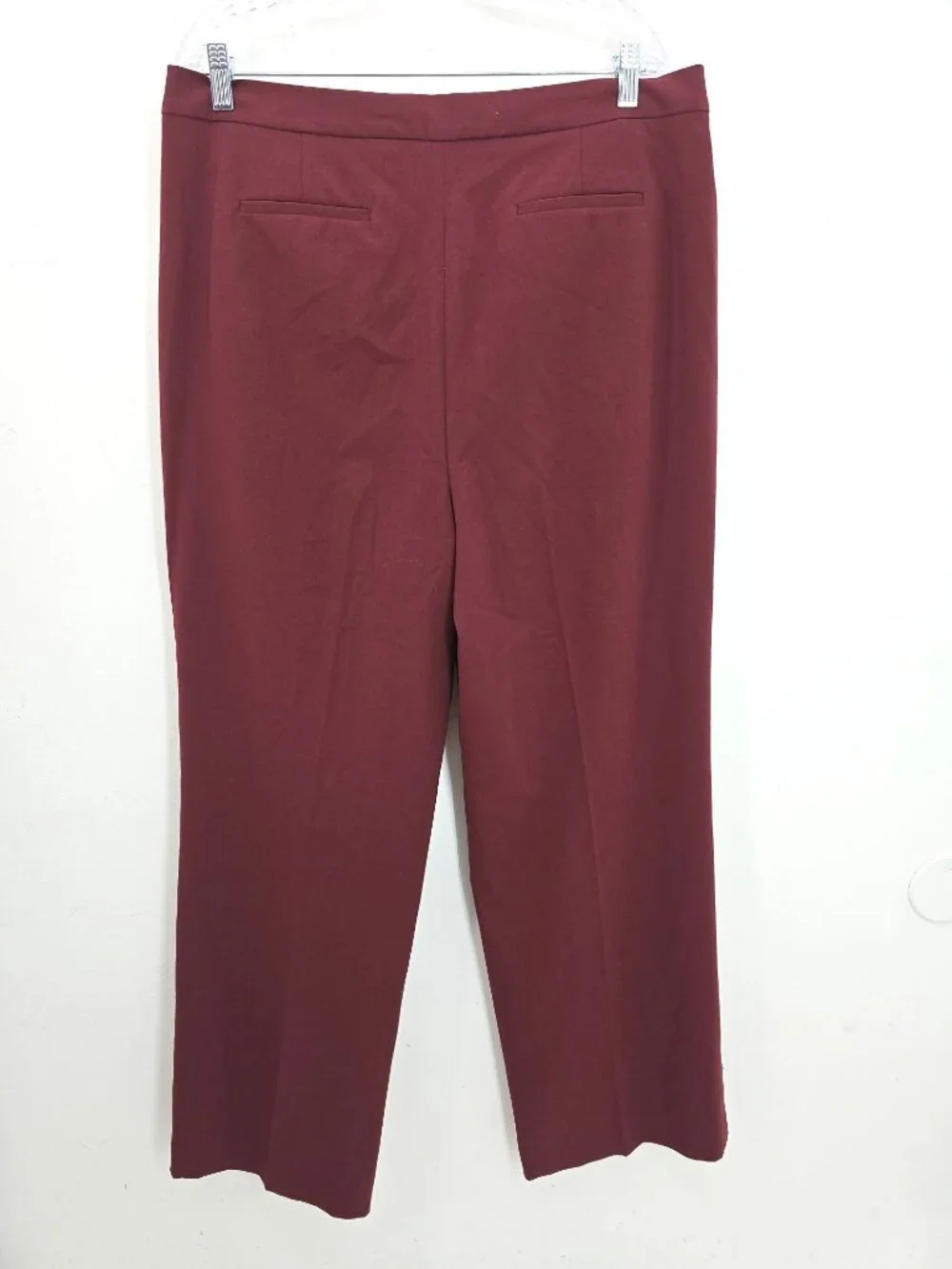NWT Bar III Burgundy Red Wide Leg Trouser Pants Women's Size 16